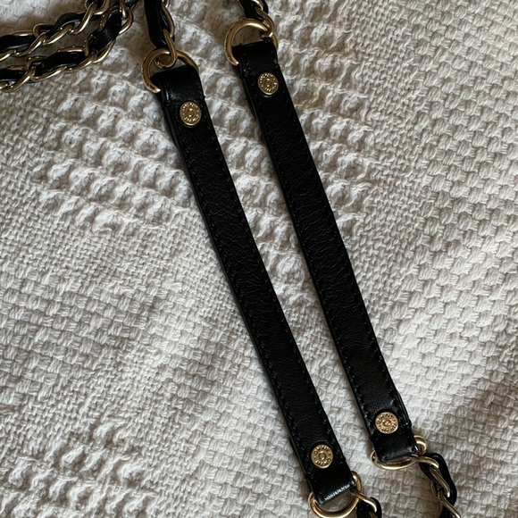 Donna Karen Quilted Leather Chain Strap Purse - Picture 9 of 13